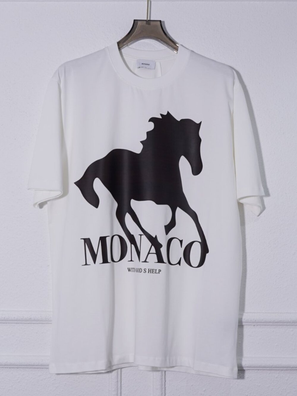 Rhude Monaco Horse Print Short-Sleeve T-Shirt